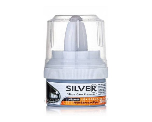 Крем-блиск Silver Prem для взуття банка прозорий 50мл KS2005-03 Крем-блиск Silver Prem для взуття банка прозорий 50мл KS2005-03