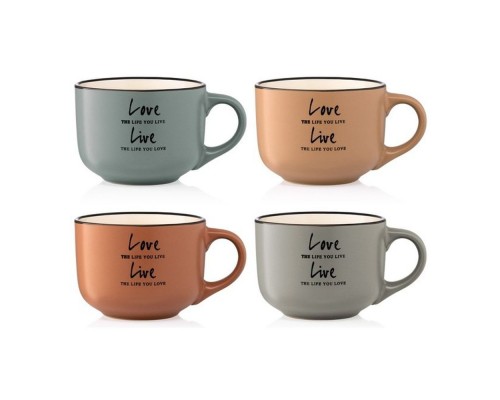 Чашка "Adresto Way of life" 550мл синя кераміка AR3478BL