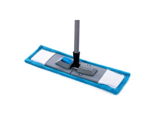 Швабра-натирач блакитний Мікрофібра 40см 8043
