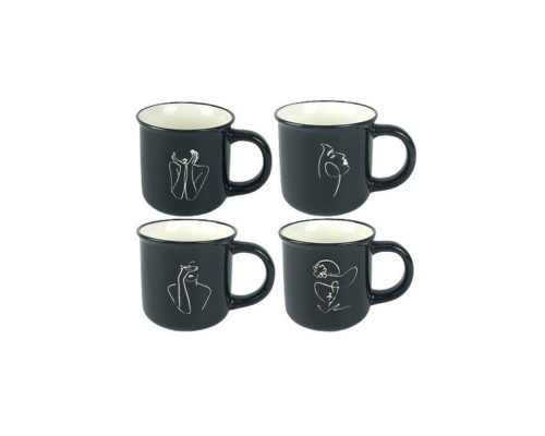 Чашка "Lady in black" 370мл Vittora VT-C-513370