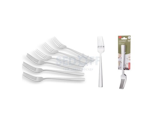Набір столових виделок Ardesto Gemini Como 6 пр. н/ж сталь AR1906CF