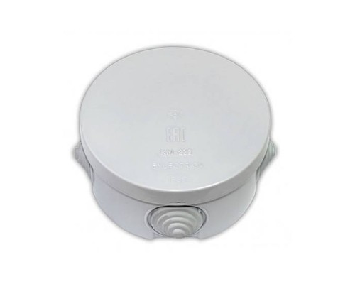 Коробка для розвед.пров.відк.уст.D80мм  h40мм IP54 68-06-18 Коробка для розвед.пров.відк.уст.D80мм  h40мм IP54 68-06-18