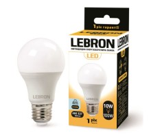 Лампа світлодіодна LED LEBRON 10W 6500K L-A60 E27 900Lm 11-11-33