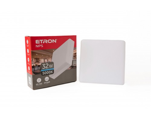 Світильник LED ETRON NPS 32W 95-265V накладний квадрат 5000К ІР20 1-EMP-784