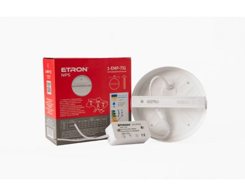 Світильник LED ETRON NPS 24W 95-265V накладний круг 5000К ETRON 1-EMP-731