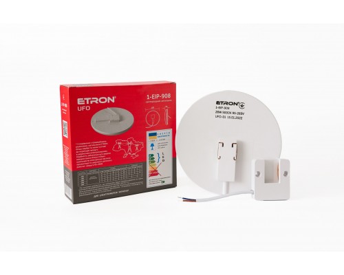 Світильник LED ETRON UFO 20W 95-265V накладний круг 5000К ІР40 1-EIP-908
