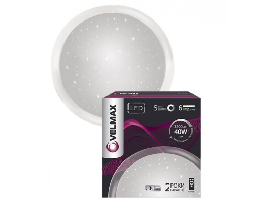 Світильник LED VELMAX V-CL-GALAXY 60W smart 3000K-6500K пульт 23-40-10