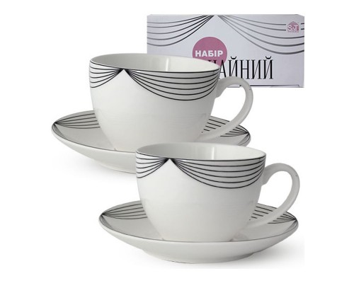 Сервіз чайний 12пр. Жардін  (чашка 280мл, блюдце 15см) 1753-5