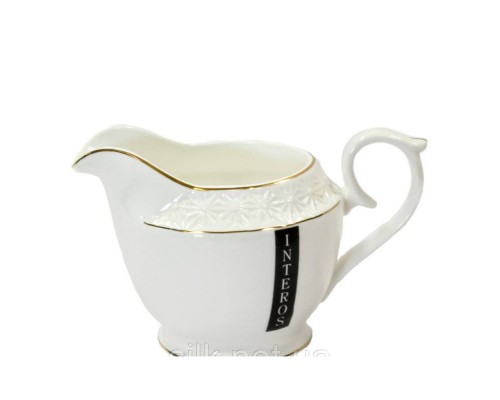 Молочник квадратний фарфоровий білий 300мл S454912-A