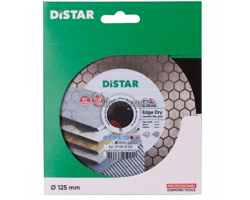 Диск алмазний DISTAR 125*1.6*25*22,2 плитка 7D Edge Dry 11115537010-9988