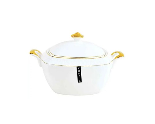 Супниця фарфорова біла 2500мл 801821-А