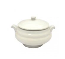 Супниця фарфорова біла 2500мл квадратна 801925-А