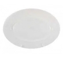 Тарілка овальна "Хвилястий край" WHITE 30см O441012CE