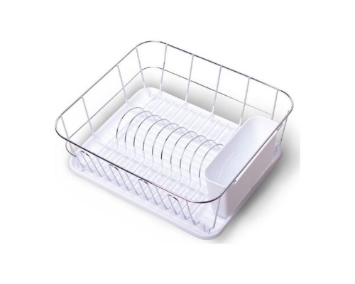 Сушарка для посуду Kamille 430*330*135мм 0763D біла Сушарка для посуду Kamille 430*330*135мм 0763D біла