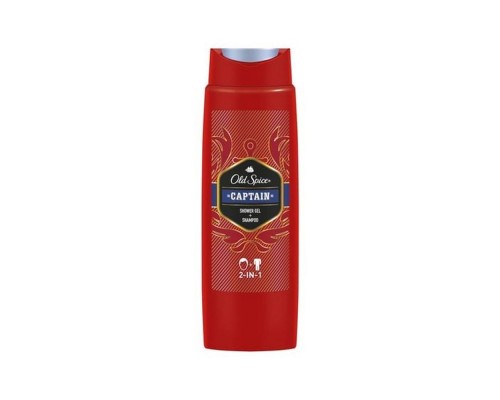 Гель для душу Old Spice+Шампунь 2в1 Кептан 250мл