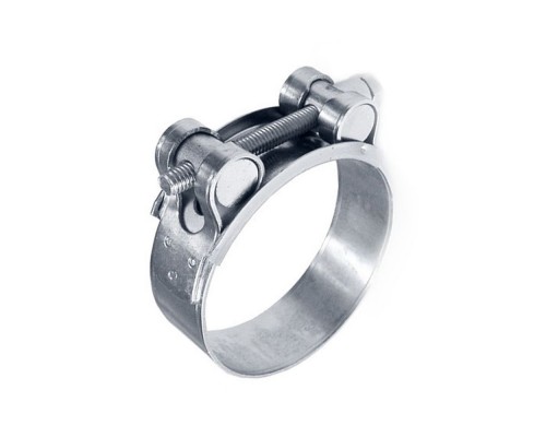 Хомут стальний нерж. посилений 19-21