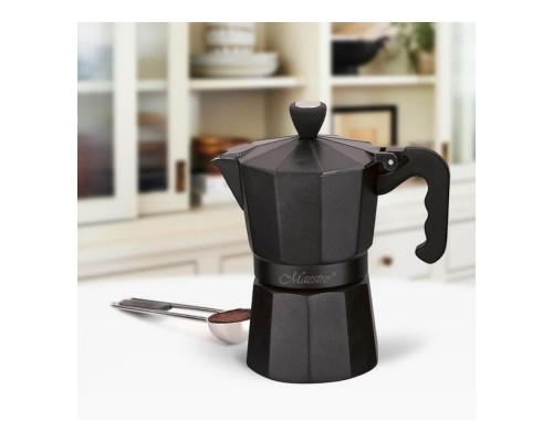 Кавоварка алюмінієва Espresso Moka 150ml Maestro MR-1666-3-BLACK