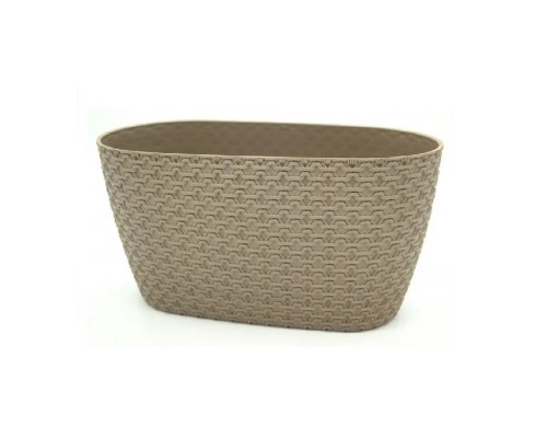Горщик для квітів 4,25л Плетення-газон (в асортименті) 449