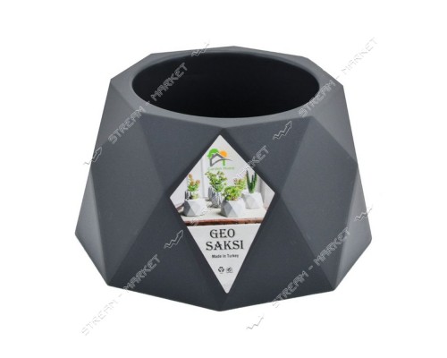 Горщик для квітів 1л GEO (в асортименті) 473