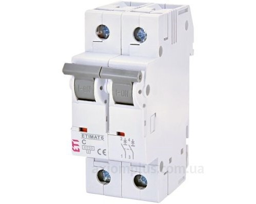 Автоматичний вимикач ETIMAT C-типу 2р 50А