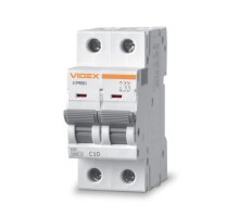 Автоматичний вимикач RS6 2п 10А 6кА С VIDEX RESIST VF-RS6-AV2C10