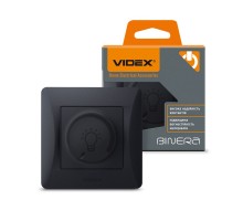 Димер 600Вт чорний графіт VIDEX BINERA  VF-BNDM600-BG