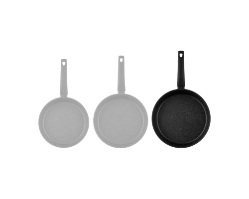 Сковорода 28см з кришкою Adresto Gemini Goument Viareggio сіра алюмінієва AR1928GDL