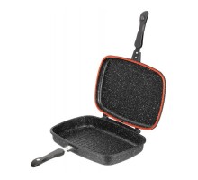 Сковорода-гриль 36см двостороння Adresto Gemini Grill чорна алюмінієва AR1936GG