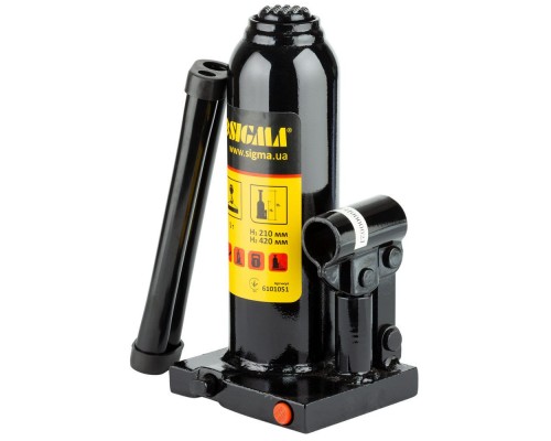Домкрат пляшковий 5т 216-413мм SIGMA 6101051