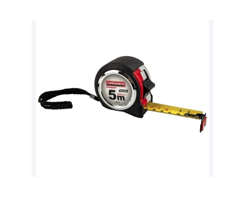 Рулетка 5м*25мм HAISSER прогум корпус 2-стороння магніт 22015