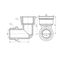 Угол хром 1/2 НВ SD 10833