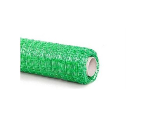 Сітка вольєрна ПТАШКА 1,5м*100м (30мм*35мм) зелена/чорна
