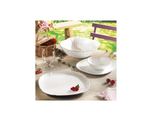 Тарілка десертна квадратна 20,6см Lum.Lotusia N3620B