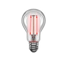 LED лампа VELMAX V-Filament-A60 2W E27 200Lm червоний 21-40-09