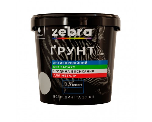 Грунт 2,5 кг ZEBRA 17 Сірий