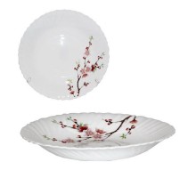 Тарілка супова "Фіолетова гілка" Square 230мм V-230SPB