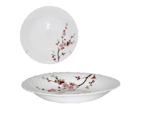 Тарілка супова "Фіолетова гілка" Square 230мм V-230SPB