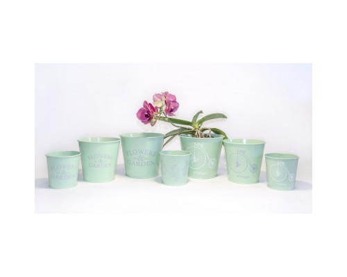 Кашпо 2л "Білий велосипед" Мятний  140*110*157