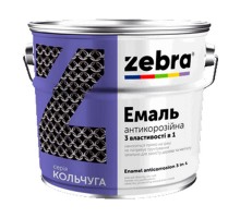 Емаль 3в1 2кг ZEBRA кольчуга 36 Зелений смарагдовий