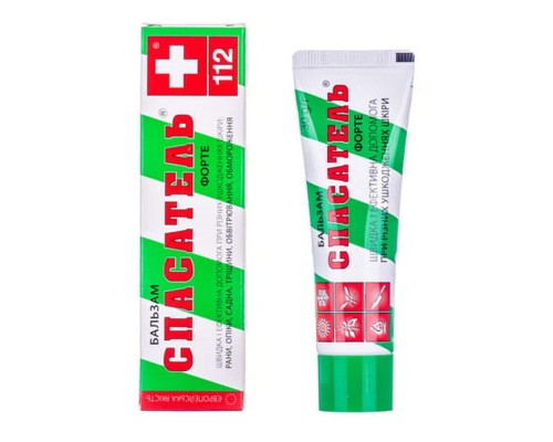 Крем-бальзам Рятівник сприяє відновленню шкіри при забиттях,опіках 70гр