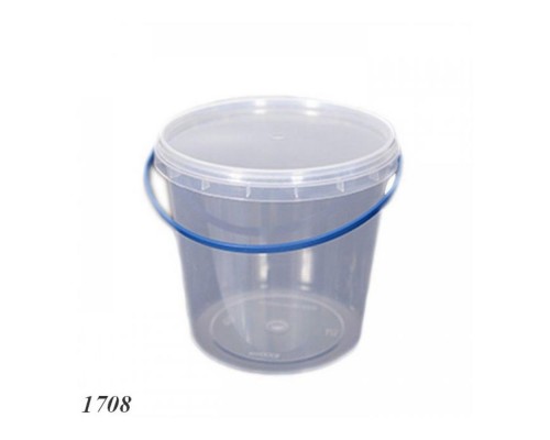 Відро прозоре під засолку 1л з кришкою 1708 112262