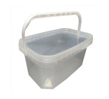 Контейнер відро прозоре 5л прямокутне 4256