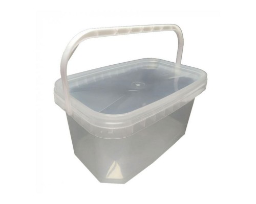 Контейнер відро прозоре 5л прямокутне 4256
