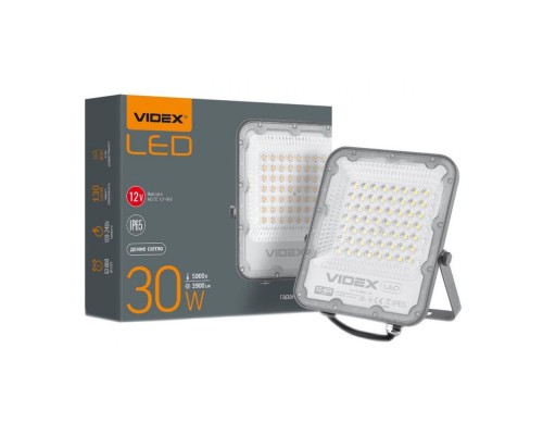 Прожектор Led VIDEX Premium 30W 5000K 220V Gray VL-F2-305G