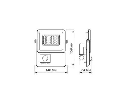 Прожектор Led VIDEX 10W 900Lm 5000K 220V VLE-F2e-105W