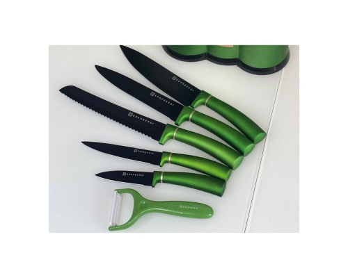 Набір кухонних ножів Edenberg підставка + 14 предметів н/ж  EB-11099