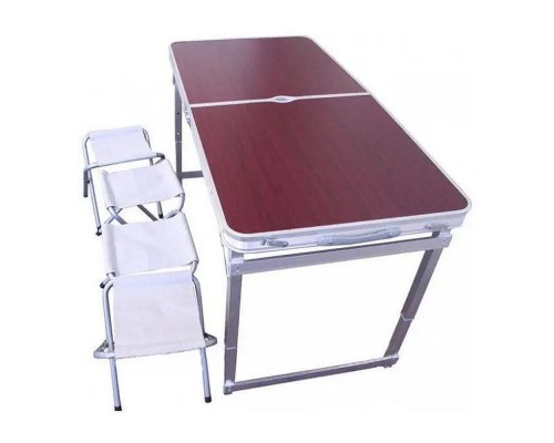 Столик розкладний для пікніка + 4 стільці посилений  GP-4262