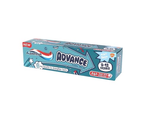Зубна паста AQUAFRESH Advance 9-12 років 75мл
