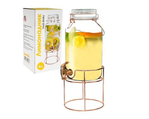 Лимонадник 3,8л на пластиковій підставці 9036