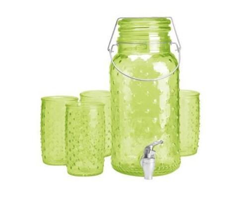 Набір лимонадник та 4 склянки Кактус 9099-2
